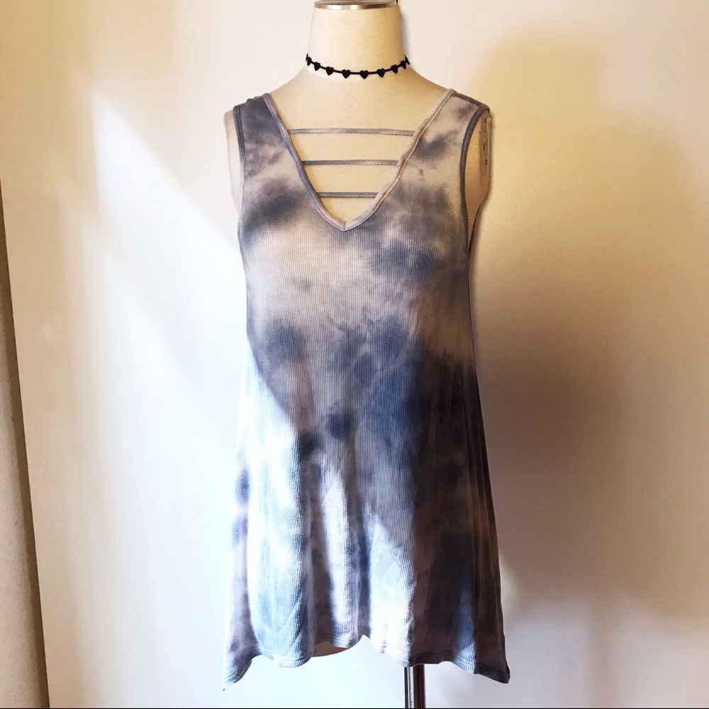 Tie Dye Bohemian Gypsy Hippie Asymmetrical Top